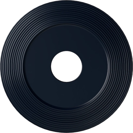 Ekena Millwork Adonis Ceiling Medallion (Fits Canopies up to 10 1/4"), 16 1/8"OD x 3 5/8"ID x 1"P, Midnight Dream CM16ADMDF